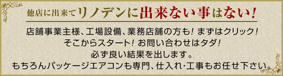 リノデンに出来ない事はない